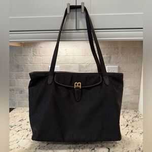 Bally EUC Vintage Dark Brown Tote Bag